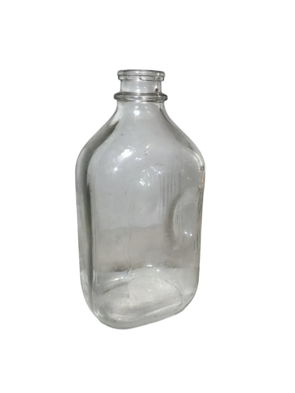 Vintage Milk Bottle with Side Grips 10.5" Tall 5" Wide 4" Deep
